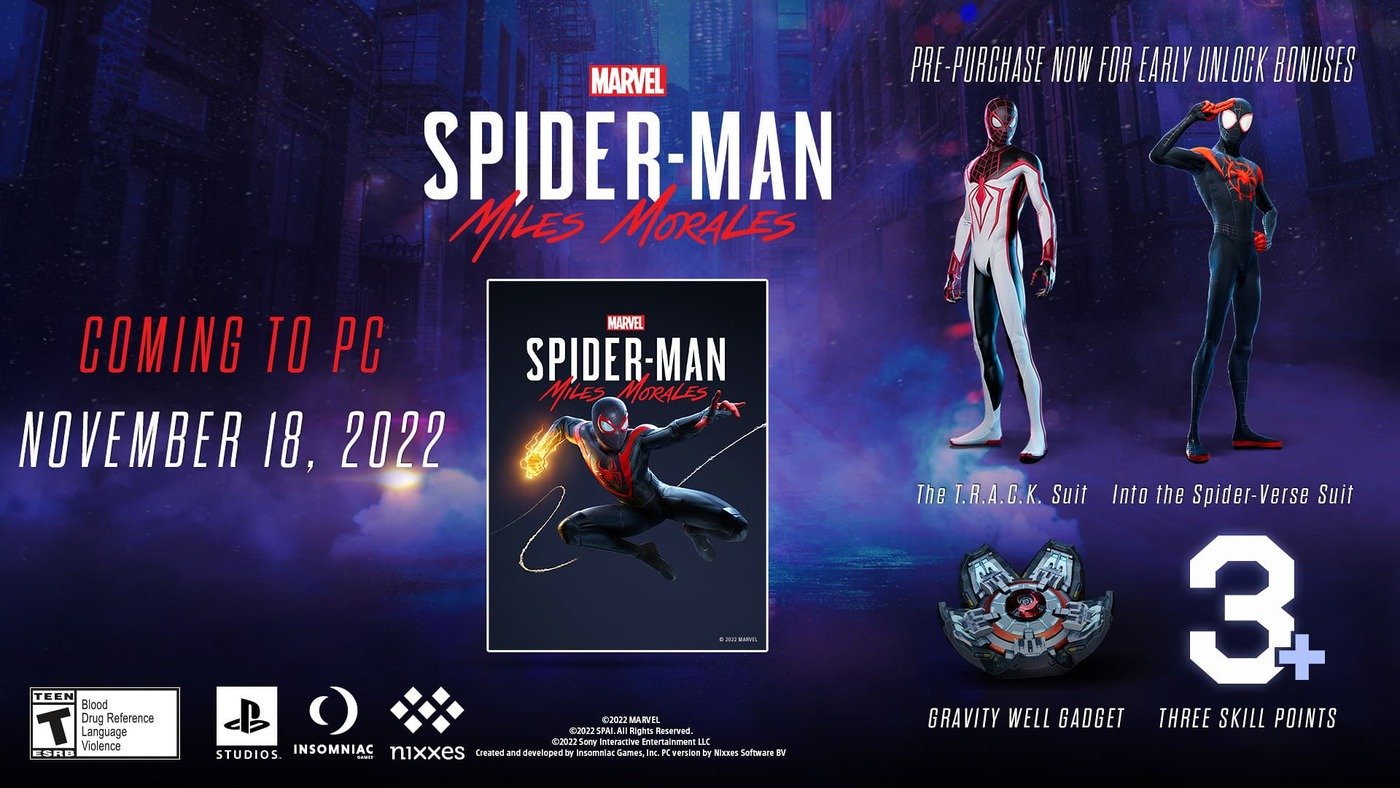 [Noticia Flash] "Spider-Man Miles Morales" llegará a PC este 18 de noviembre